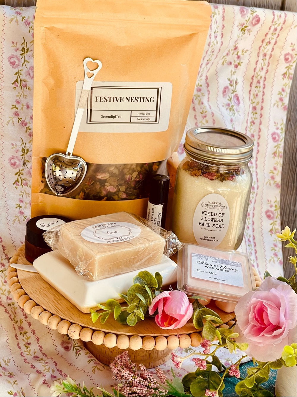 Handmade Rose Self-Care Set